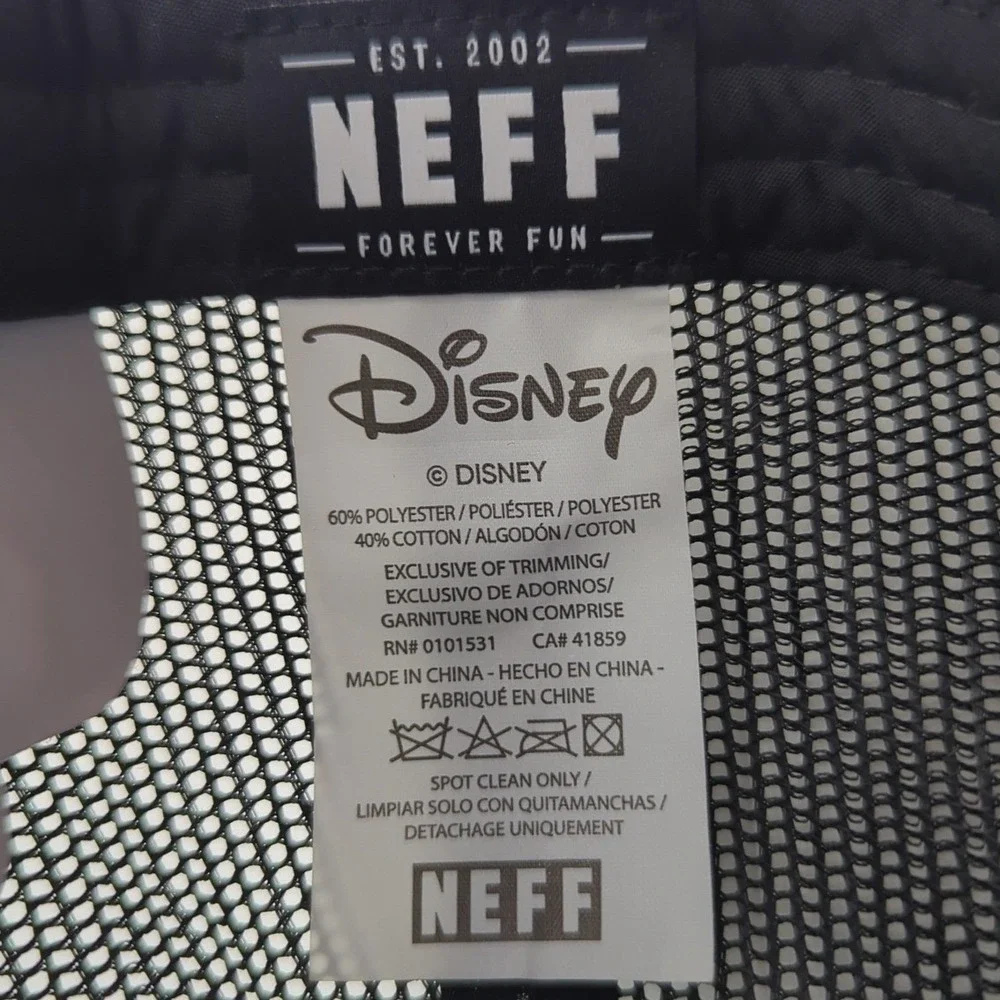 Neff x Disney Mickey House Trucker Hat Snapback Black White Mesh Cap New NWT